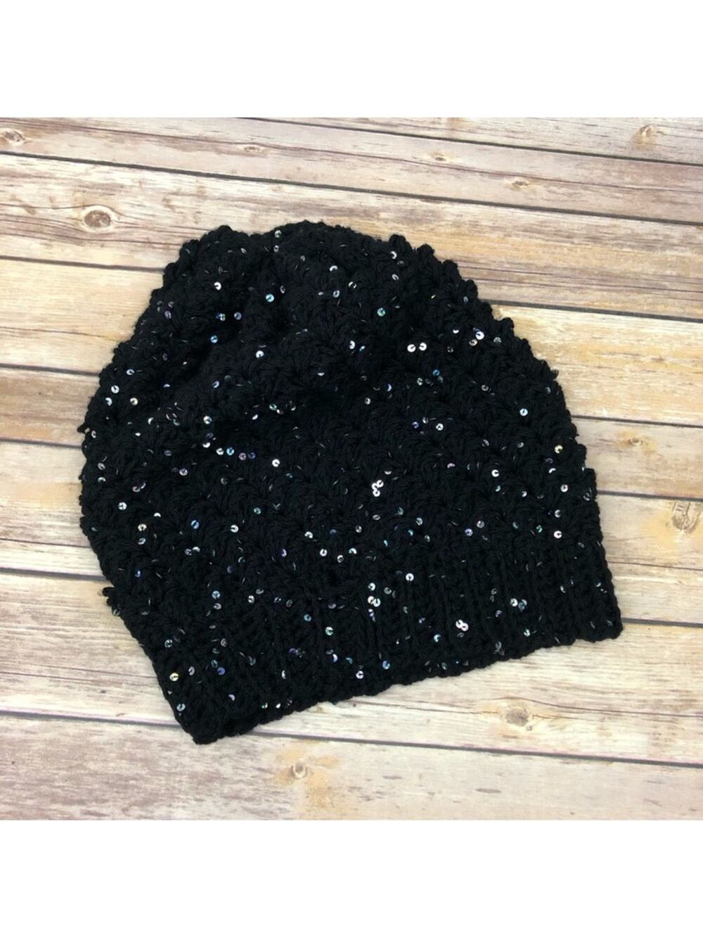 Glitzy Oversized Beanie.